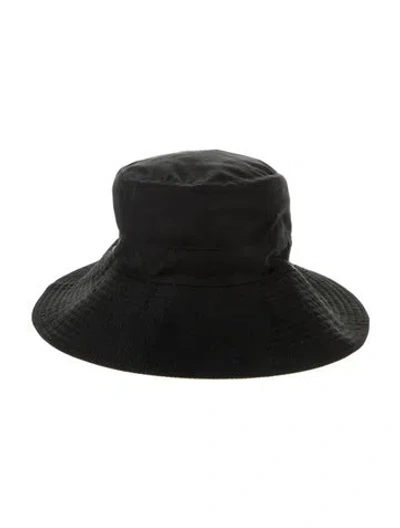 Pre-owned Hermes H Bucket Hat In Black
