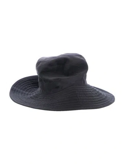 Pre-owned Hermes H Bucket Hat In Black