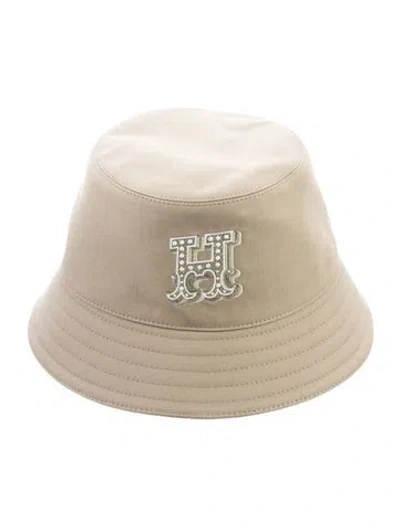 Pre-owned Hermes H Bucket Hat W/tags In Neutrals