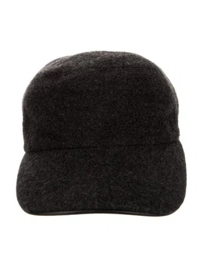 Pre-owned Hermes H Cashmere Baseball Cap In Gray