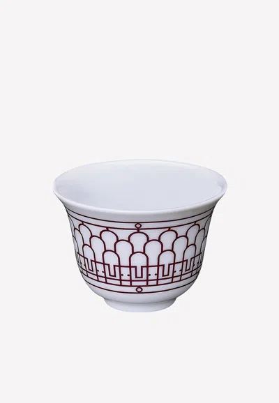 Hermes H Déco Rouge Mini Cup - Set Of 2 In Red