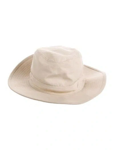 Pre-owned Hermes H Embroidered Bucket Hat In Neutral