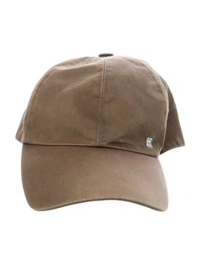 Pre-owned Hermes H Embroidered Riley Baseball Cap In Green