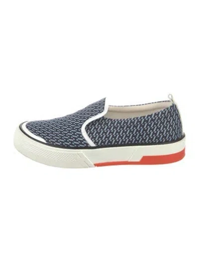Pre-owned Hermes H En Bias Gliss Sneakers In Blue