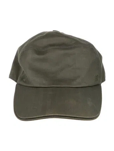 Pre-owned Hermes H Jump Cap In Green