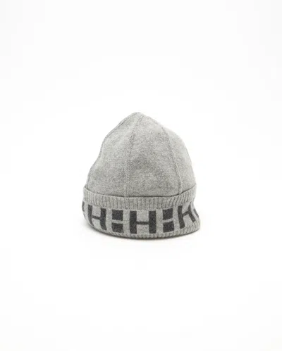 Pre-owned Hermes Hermès H Logo Knitted Cashmere Beanie