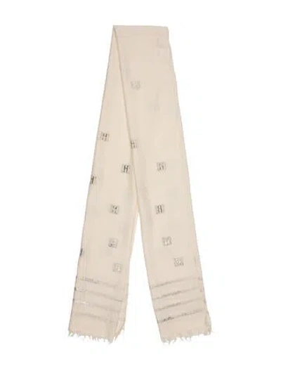 Pre-owned Hermes H Mousseline Shawl In Neutral