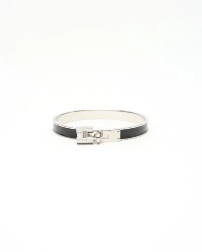 Pre-owned Hermes Hermès H Padlock Kelly Bangle