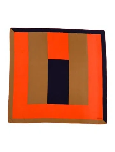 Pre-owned Hermes H Passant Cashmere Shawl In Blue