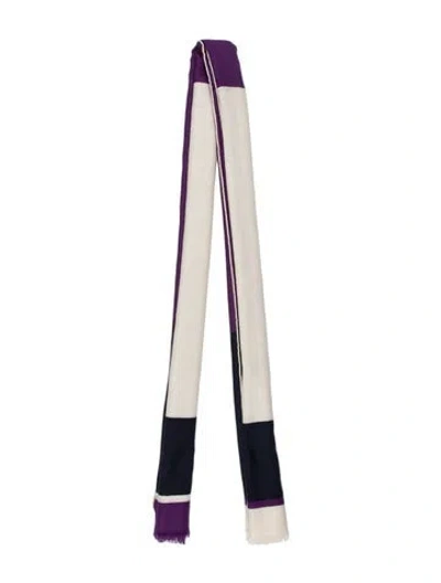 Pre-owned Hermes H Passant Stole Cashmere Scarf In Multi