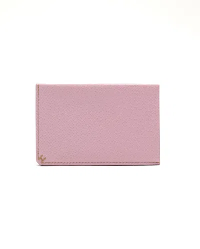 Pre-owned Hermes Hermès H Sellier Card Holder In Pink
