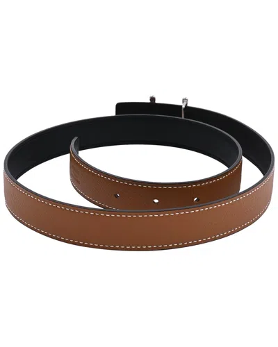 Pre-owned Hermes Hermès H Torsade Leather Belt Kit (authentic Pre-loved)