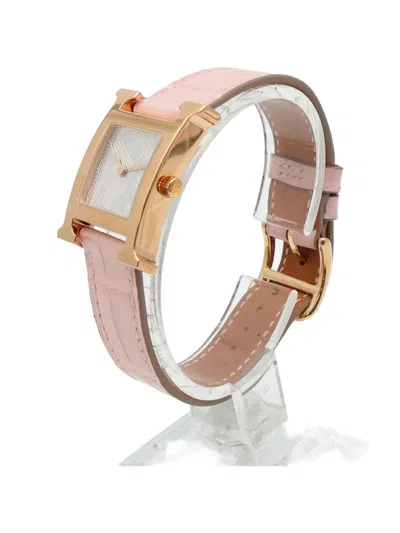 Pre-owned Hermes H Watch 30mm Watch In White