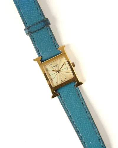 Pre-owned Hermes Hermès H Watch, Mini Model In Multi