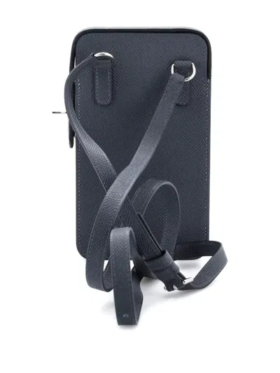 Pre-owned Hermes Hac A Box Phone Case Epsom Clutch Bag In Gray