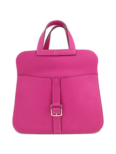 Pre-owned Hermes Halzan Shoulder Bag In Pink