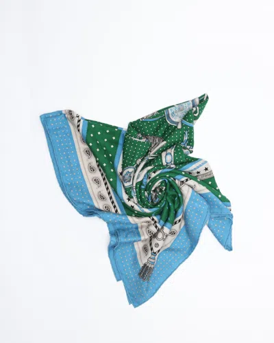 Pre-owned Hermes Hermès Harness Of The Imperial Court Cashmere Silk Scarf