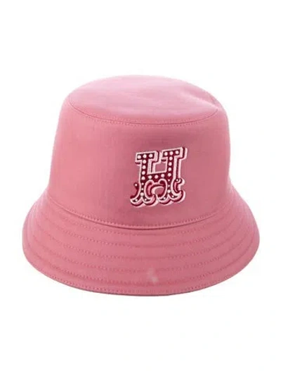 Pre-owned Hermes Harper H Electrique Bucket Hat In Pink