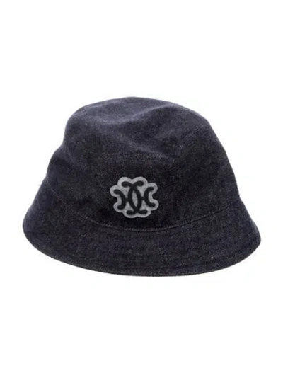 Pre-owned Hermes Harper Lift Bucket Hat In Blue