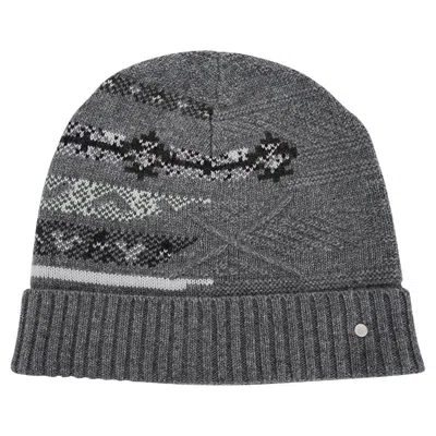 Pre-owned Hermes Harry Couleurs En Cours Beanie Cap Gris Acier M In Gray