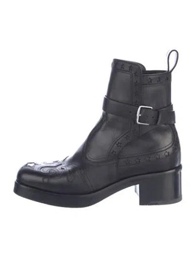 Pre-owned Hermes Hawk Leather Boots In Blue