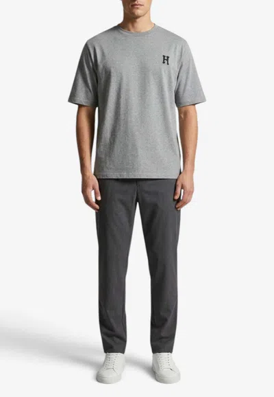 Hermes "h'cheval" Print T-shirt In Gray