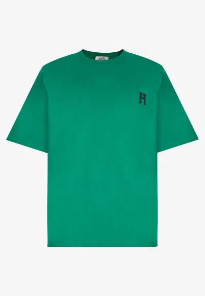 Hermes "h'cheval" Print T-shirt In Menthe