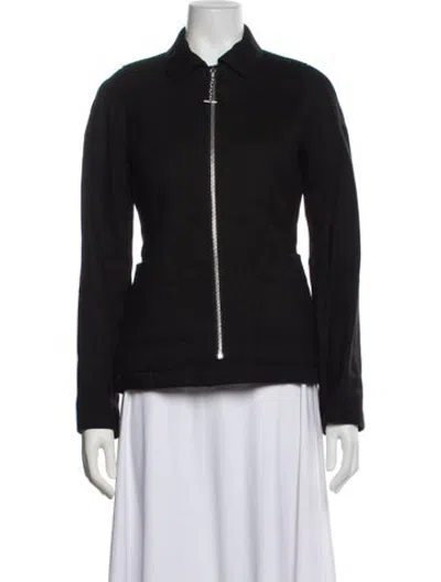 Pre-owned Hermes Hemp Jacket In Black