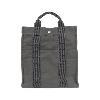 Pre-owned Hermes Her Line Black Canvas Backpack ()