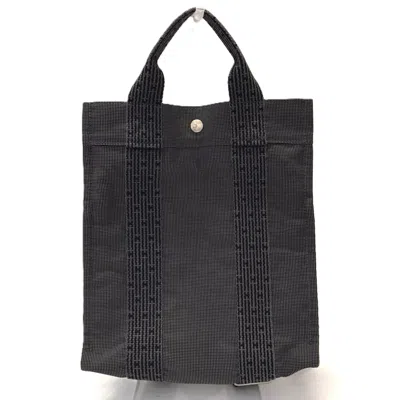 Pre-owned Hermes Her Line Canvas Backpack () In Gray