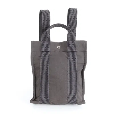 Pre-owned Hermes Her Line Dark Gray Backpack Shoulder Bag ()