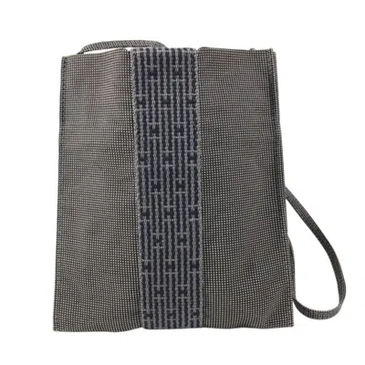 Pre-owned Hermes Her Line Gray Canvas Pochette Shoulder Bag ()