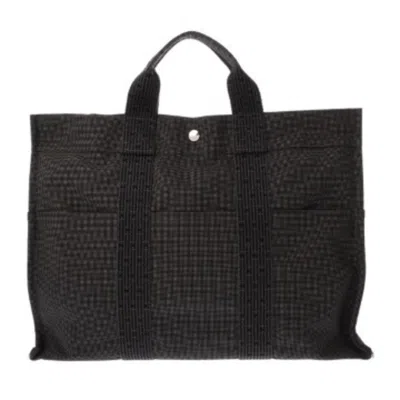 Pre-owned Hermes Her Line Gray Canvas Tote Bag ()