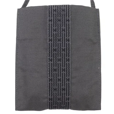 Pre-owned Hermes Her Line Gray Polyester Polyamide Pochette Shoulder Bag Sling Bag ()