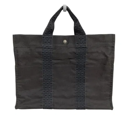 Pre-owned Hermes Her Line Gray Tote Bag ()