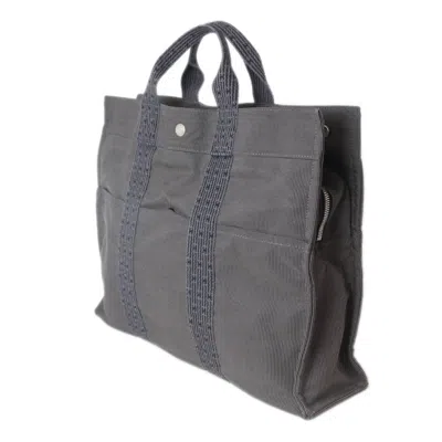 Pre-owned Hermes Her Line Gray Tote Bag ()