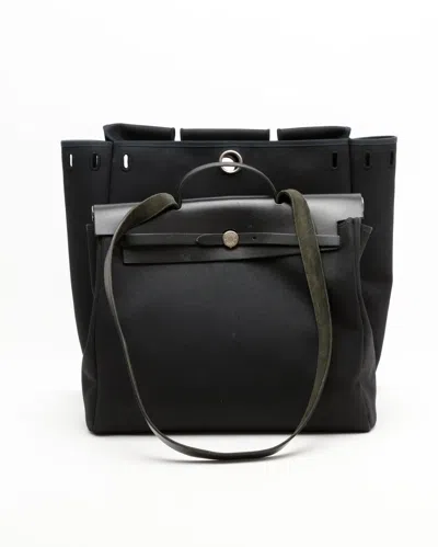 Pre-owned Hermes Hermès Herbag 39 Bag In Black