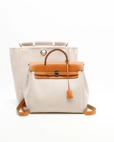 Pre-owned Hermes Hermès Herbag Backpack In Multi