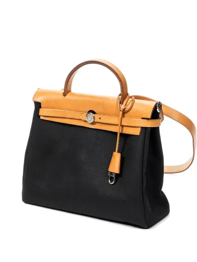 Hermes Herbag Handbag In Black