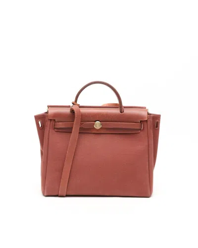 Pre-owned Hermes Hermès Herbag Pm Bag In Brown