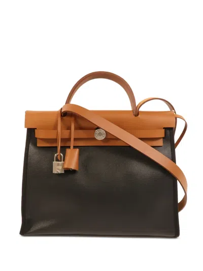 Hermes Herbag Pm Shoulder Handbag In Black
