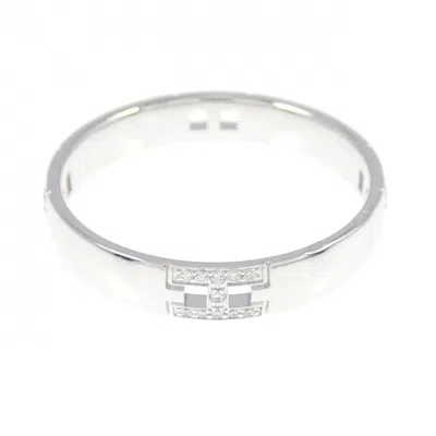 Pre-owned Hermes Hercules Gold Ring Jewelry () In Silver