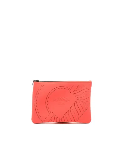 Hermes Hermès Her,é Neobain Case Pouch In Orange