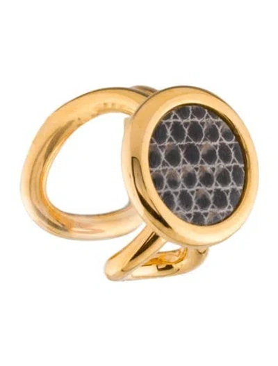 Pre-owned Hermes Heritage Equestre Ear Cuff In Multi