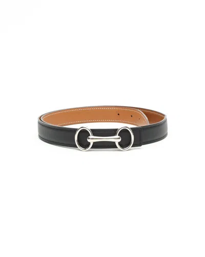 Pre-owned Hermes Hermès Heritage Reversible Leather Belt