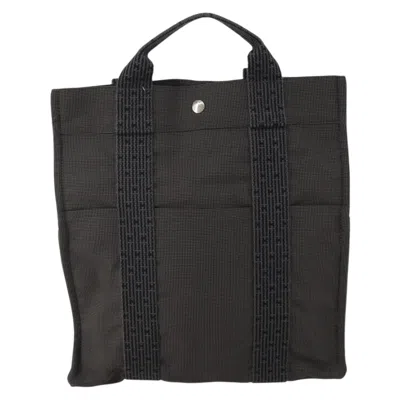 Pre-owned Hermes Herline Canvas Gray Canvas Backpack Bag ()