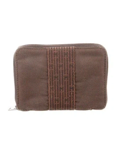 Pre-owned Hermes Herline Compact Wallet In Brown