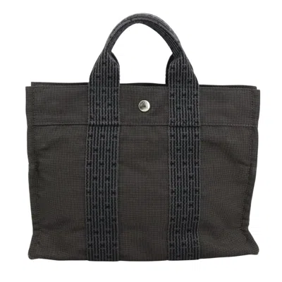 Pre-owned Hermes Hermès Herline Grey Canvas Tote Bag ()