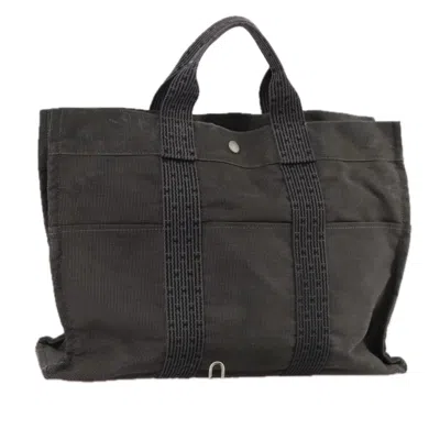 Pre-owned Hermes Hermès Herline Grey Canvas Tote Bag ()