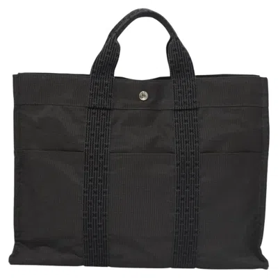 Pre-owned Hermes Hermès Herline Grey Canvas Tote Bag ()